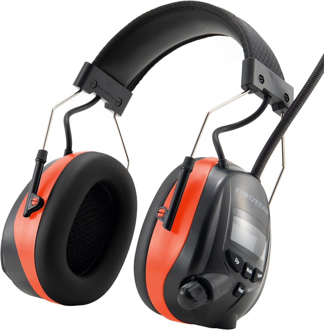 PROTEAR (Aktualisierte Versiont) Gehörschutz mit DAB + / FM-Radio und Bluetooth 5.2, kabellose Kopfh