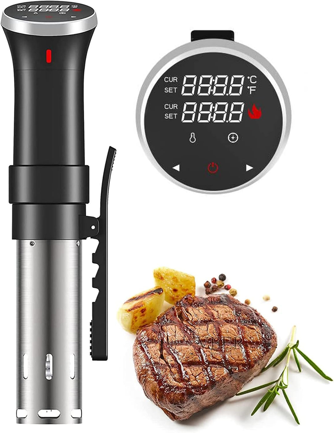 Fityou Sous Vide Stick, Wasserdicht Sous Vide Garer, 1100W Präziser Temperatureinstellung und digita