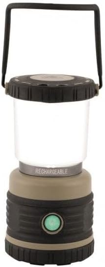 Robens Lighthouse, aufladbar Camping Laterne, Schwarz/Grün, 9.5 x 18.5 cm