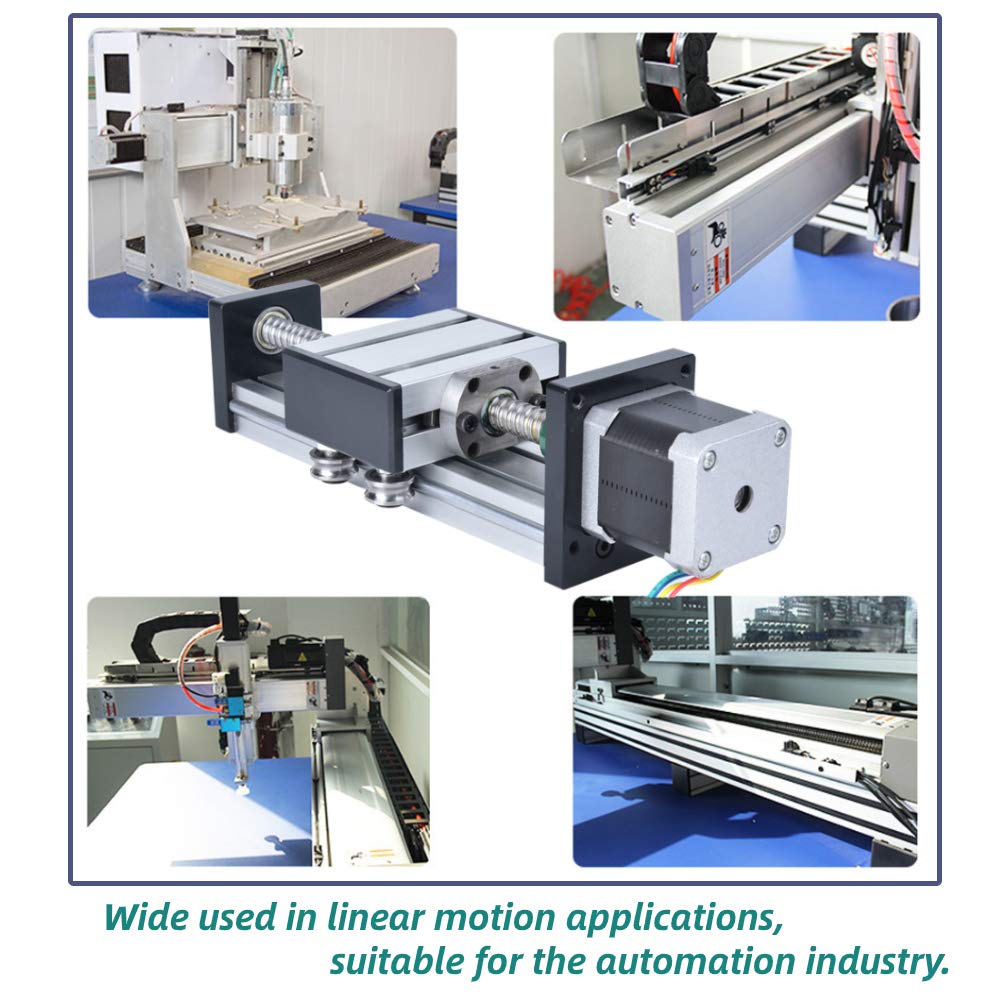200 mm Linearschienenschieber, Hub Einwellen-Kugelumlaufspindel Lineare Führungsschiene CNC-Schiebet