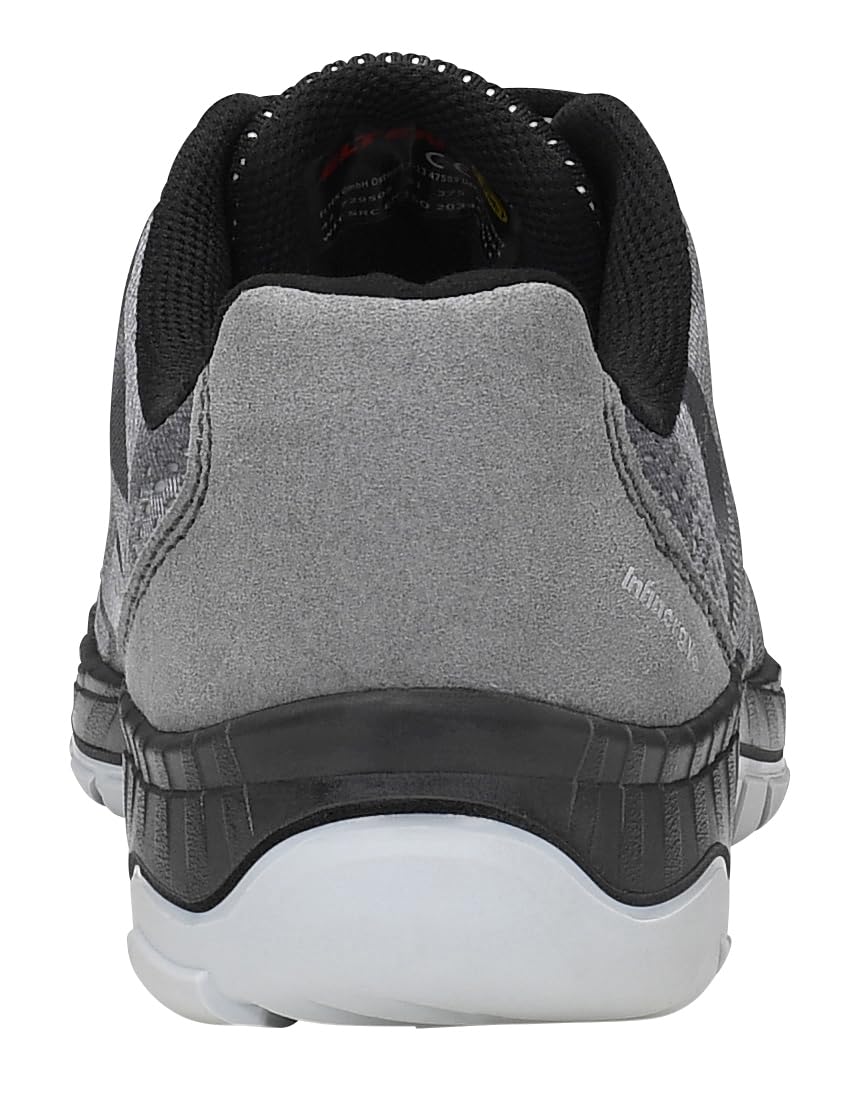 ELTEN Sicherheitsschuhe LANDON grey Low ESD S1, Herren, Textil, Stahlkappe, leicht, sportlich, Grau,