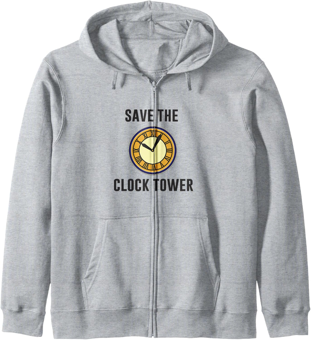 Back To The Future Save The Clock Tower Text Kapuzenjacke