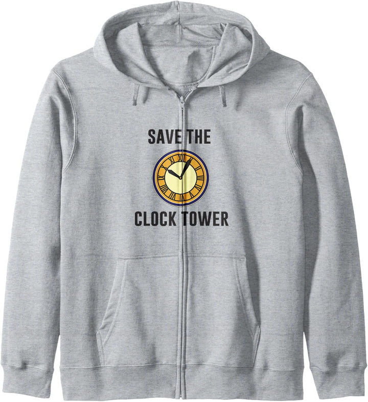 Back To The Future Save The Clock Tower Text Kapuzenjacke