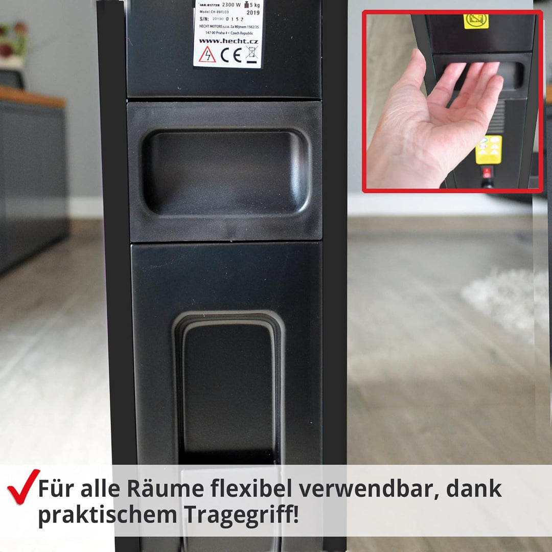 HECHT Elektroheizung (Brandneue Version) - Heizgerät für eine schnelle und wohlfühlende Wärme – Stro
