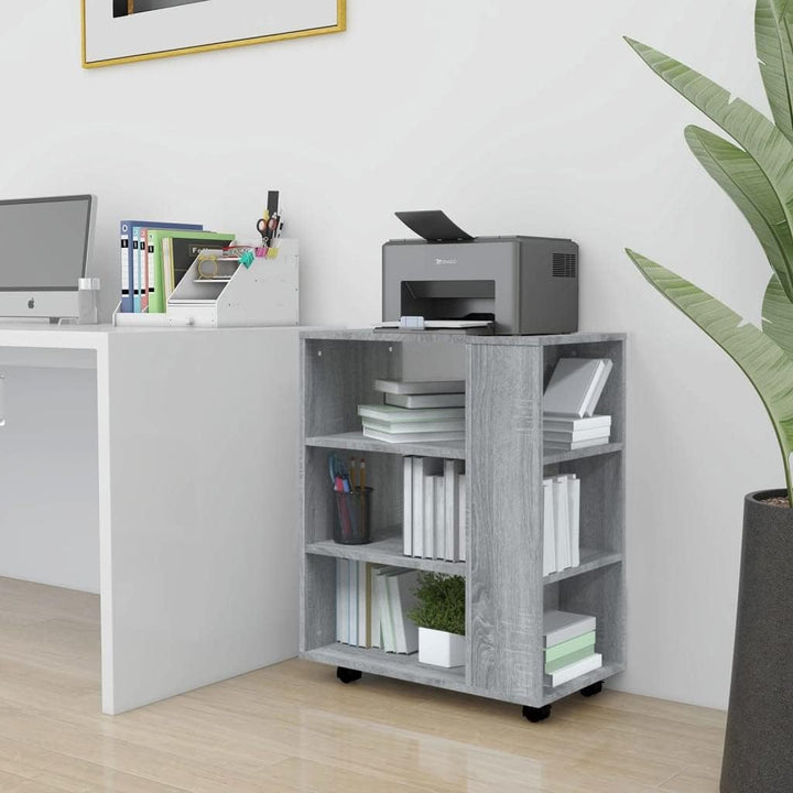 vidaXL Rollschrank, Rollcontainer mit viel Stauraum, Aktenschrank mit Rollen, Büroschrank Bürocontai
