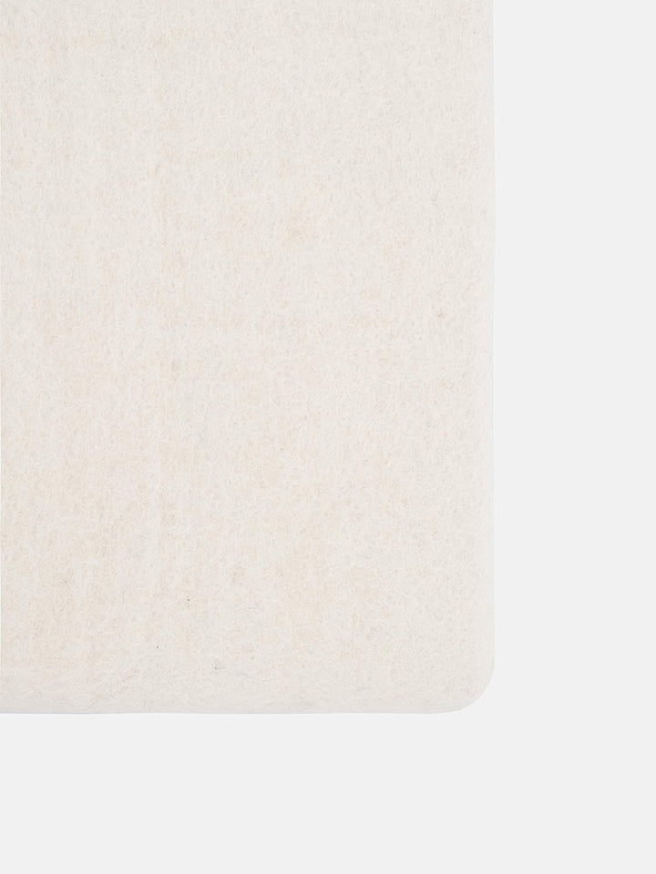 myfelt Flache Filz Sitzauflage, Filz Stuhlauflage - Linéa - quadratisch, 36x36 cm, Weiss Naturweiss,