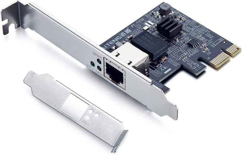10Gtek® 2500/1000/100Mbps NIC PCIe Netzwerkadapter PCIe Gigabit Ethernet Karte, Single RJ-45 Port, m
