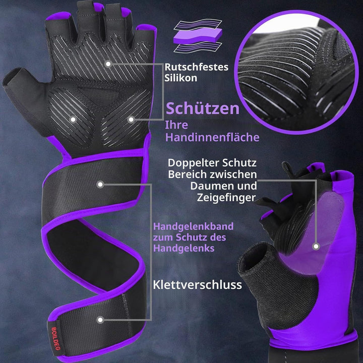 Fitness Handschuhe,Trainingshandschuhe,Gewichtheben Handschuhe für Bodybuilding Crossfit,Damen&amp;Herre