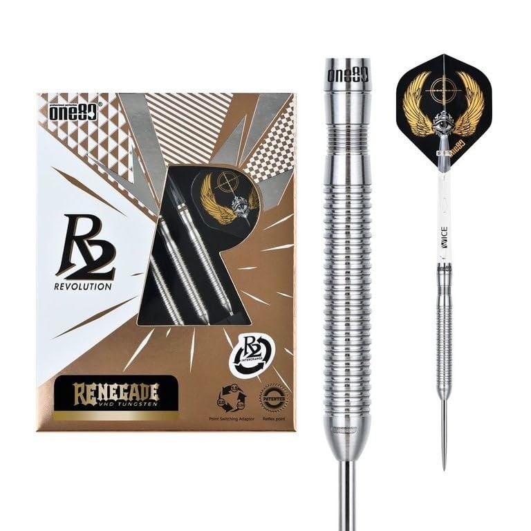 ONE80 Steel Darts R2 Revolution R2 Interchange Re-negade 2,35 mm Point VHD Steeltip Dart Steeldart m