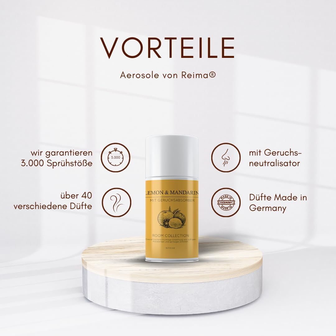 Duftspray "Lemon Mandarin" | Lufterfrischer für automatischen Duftspender oder zum manuellen Sprühen