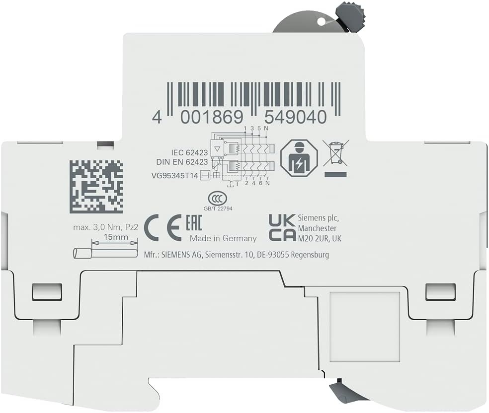 Siemens 5SV33464 FI-Schutzschalter 3P+N TypB kurzzeitverzögert 30mA 63A 400V