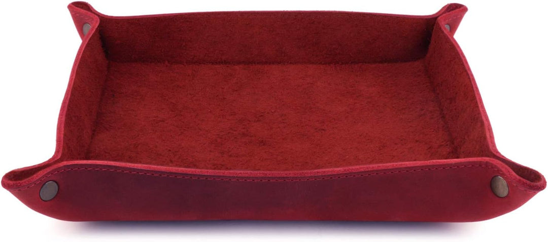 Londo Echtleder Leder Taschenleerer - Vide Poche - Ledertablett Organizer, Praktische Aufbewahrungsb