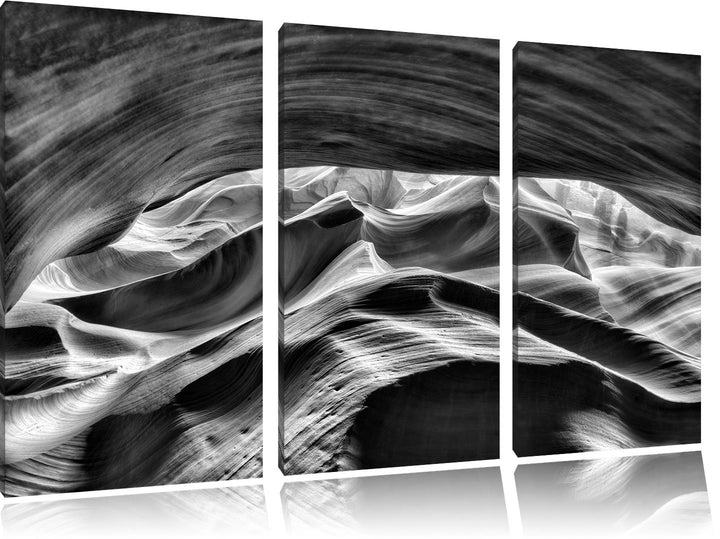 Pixxprint Antelope Canyon Arizona als Leinwandbild/Grösse: 3 Teilig (120x80) / Wandbild/Kunstdruck/f