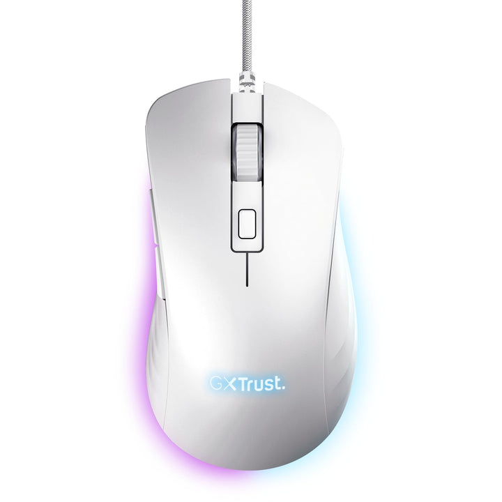 Trust Gaming GXT 924W Ybar+ Kabelgebundene Gaming Maus, 25600 DPI, 50% Recycelten Materialien, 6 Pro