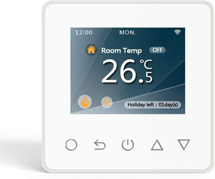 WLAN-Thermostat ThermoLife ET81W mit Farbdisplay - Weiss - 16A - Digitales Raumthermostat programmie