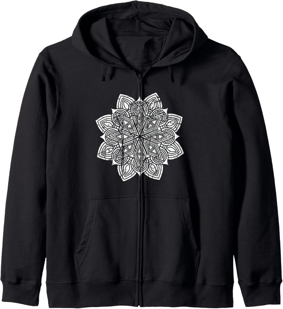 Spirituelle Meditation Mandala Tribal Ornament Yoga Kapuzenjacke