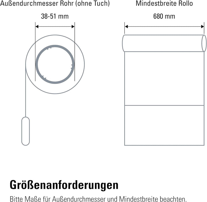Eve MotionBlinds Upgrade Kit für Rollos – Motor zum nachrüsten bestehender Rollos im Innenraum (Appl
