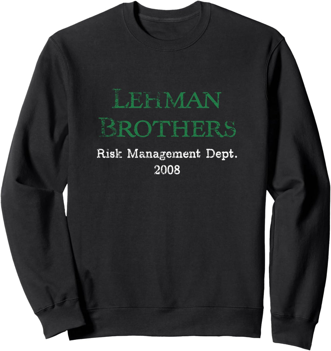Lehman Risikomanagementabteilung White Distressed Lehman Vintage C Sweatshirt