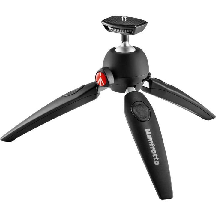 Manfrotto MTPIXIEVO-BK, PIXI EVO 2-Segment Mini-Stativ für spiegellose Kameras, kompakte Systemkamer