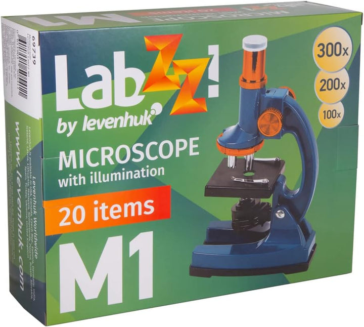 Levenhuk LabZZ M1 Einsteiger-Lernmikroskop für Kinder für Naturwissenschaftliche Anfänger mit Drehba