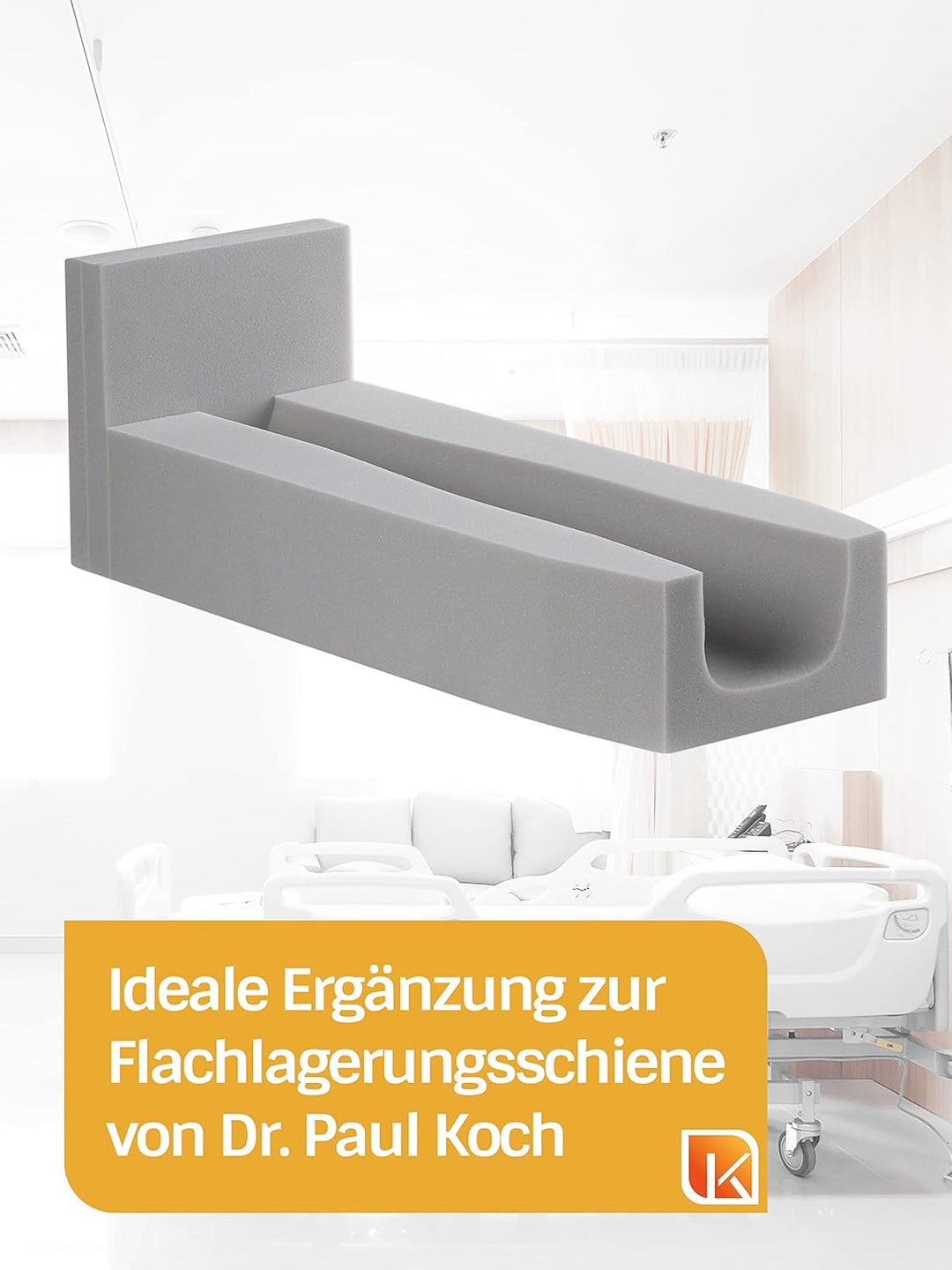 Dr. Paul Koch | Kunstlederbezug Für Beinflachlagerungsschiene | Abwaschbarer Bezug Mit Reissverschlu