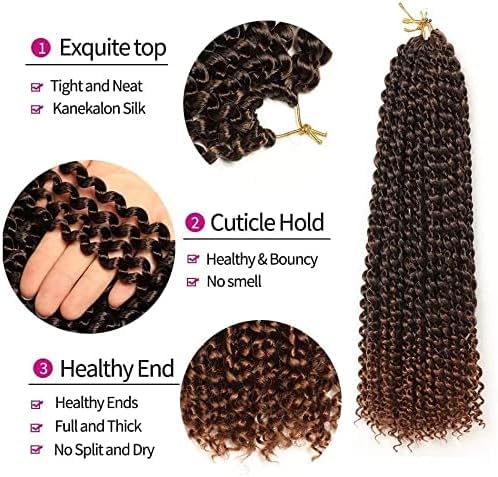 Passion Twist Hair,passion twist 6 Packs 18 Inch (45.5 cm), passion twist t30,Faux Locs Crochet Hair