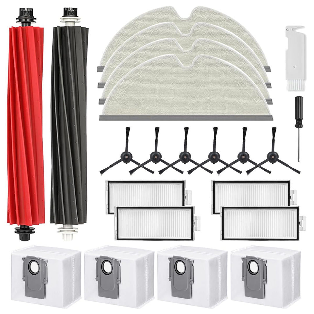 Zubehör für Roborock Q8 Max / Q8 Max +/Q5 Pro/Q5 Pro+ Staubsauger, Ersatzteile Set mit 2 Hauptbürste