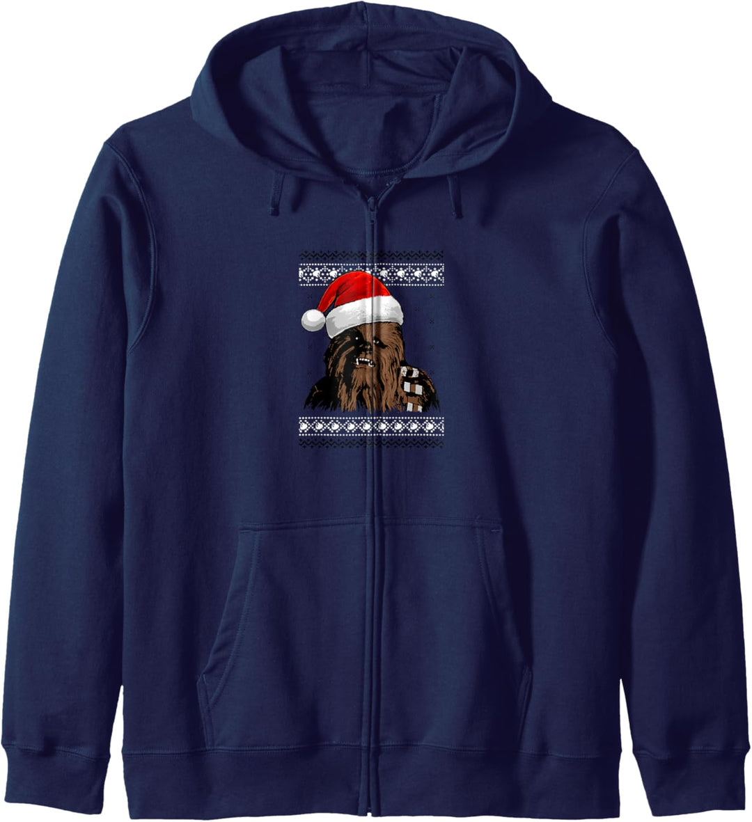 Star Wars Chewie Santa Hat Ugly Christmas Sweater Kapuzenjacke