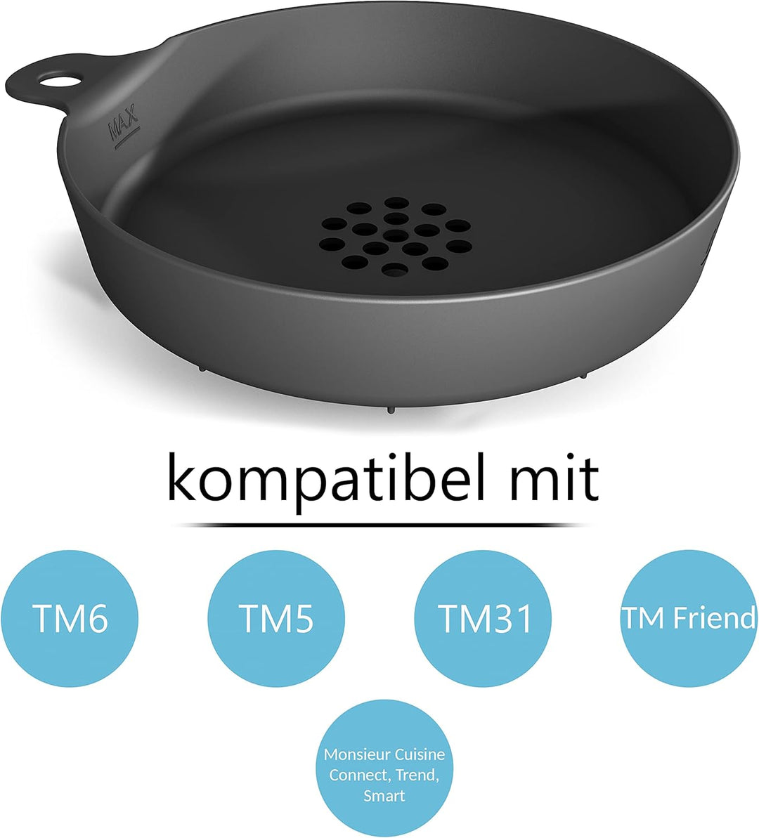 Die Spätzlereibe kompatibel mit Thermomix TM6, TM5, TM31, TM Friend &amp; Monsieur Cuisine Connect, Tren