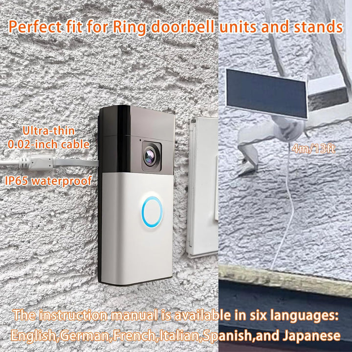 3 W Solarpanel mit eingebautem 4000-mAh-Akku, USB-C-Anschluss, IP65, 4 m Ladekabel, perfekte Kompati