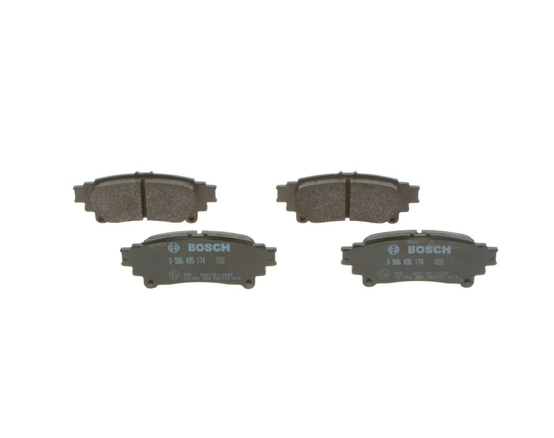 Bosch BP1573 Bremsbeläge - Hinterachse - ECE-R90 Zertifizierung - vier Bremsbeläge pro Set