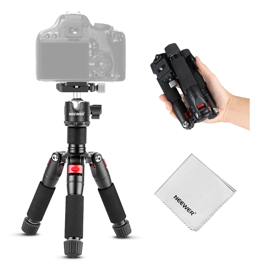 NEEWER Mini Stativ für Kamera mit 360°Kugelkopf Aluminiumlegierung 20"/ 50cm 1/4" Arca Type QR Plate