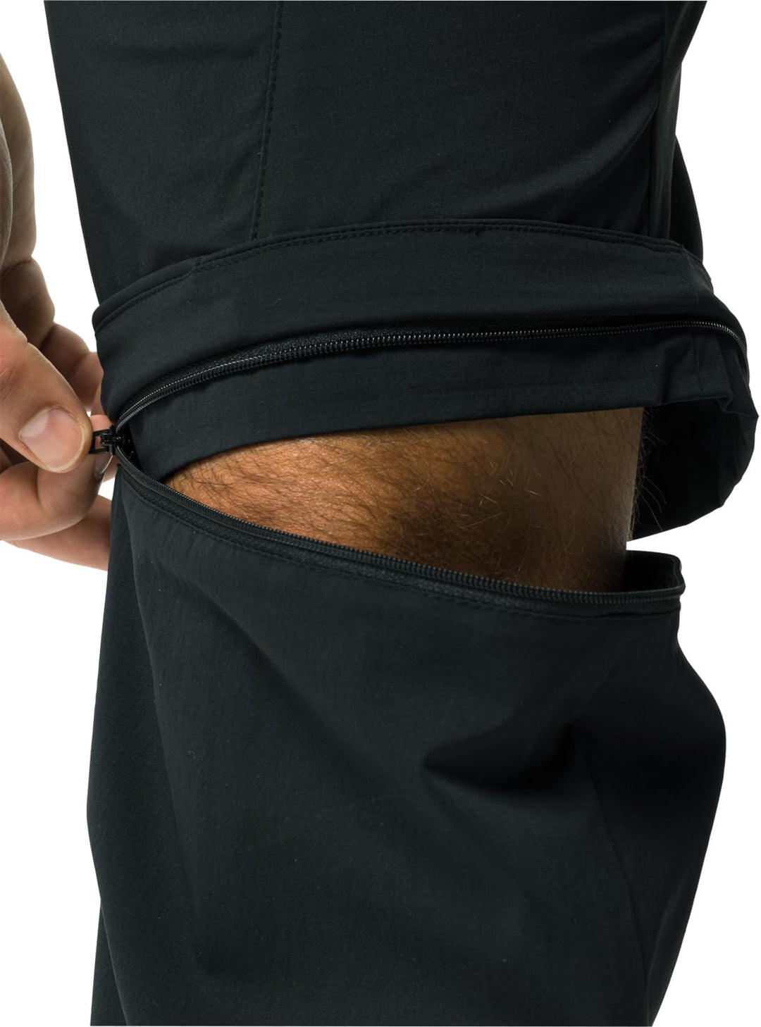 Jack Wolfskin Herren Wanderhose Glastal Zip Away Pants M L Schwarz, L Schwarz