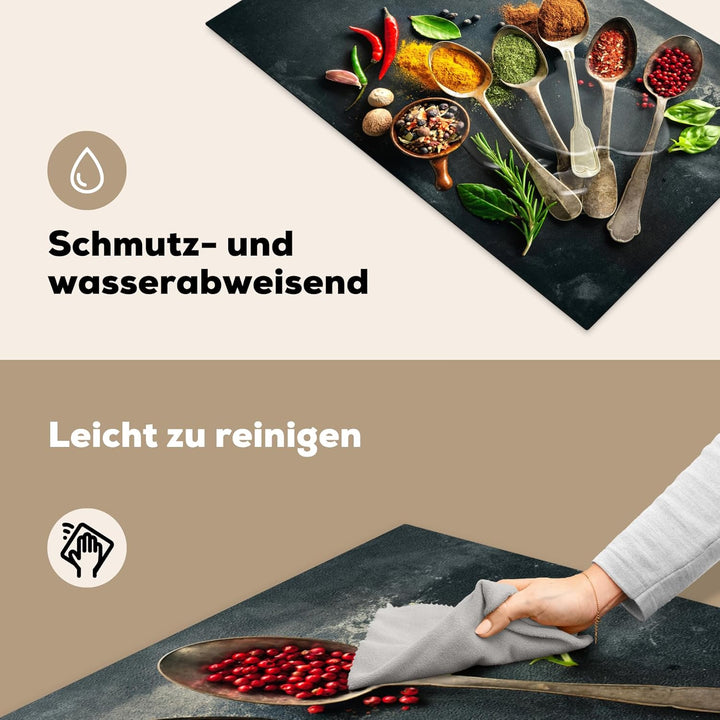 Herdabdeckplatte 85x52 cm Einteilig Abdeckplatten Cerankochfeld Abdeckung Ceranfeld Herdplattenabdec