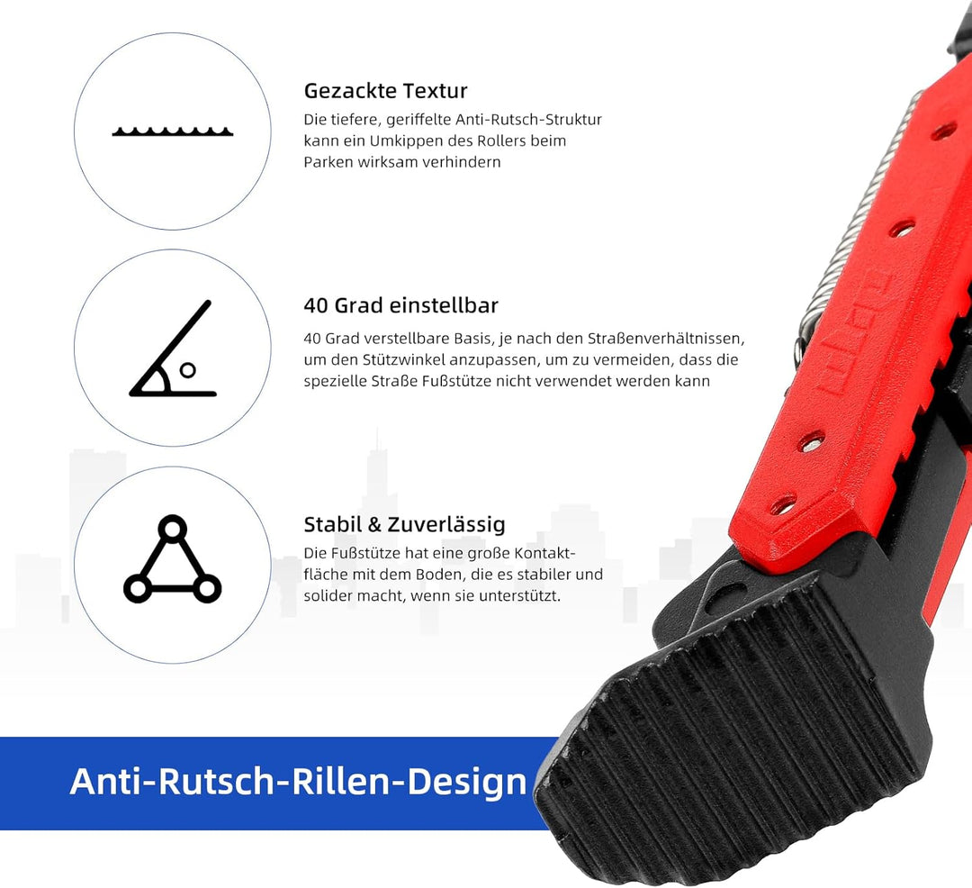 ulip Scooter Kickstand Parken Stand Füsse Unterstützung Ersatzteil Kompatibel für Ninebot Max G30/Ma
