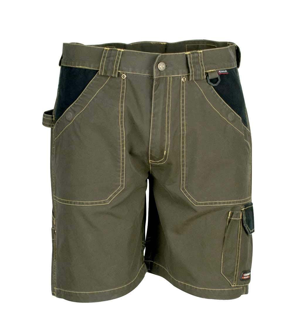 Cofra V057-0-03A.Z46 SARAGOSSA Shorts, 100% Baumwolle, 250Gr, Schlamm/Schwarzer SSW, Grösse 46 46 Mu