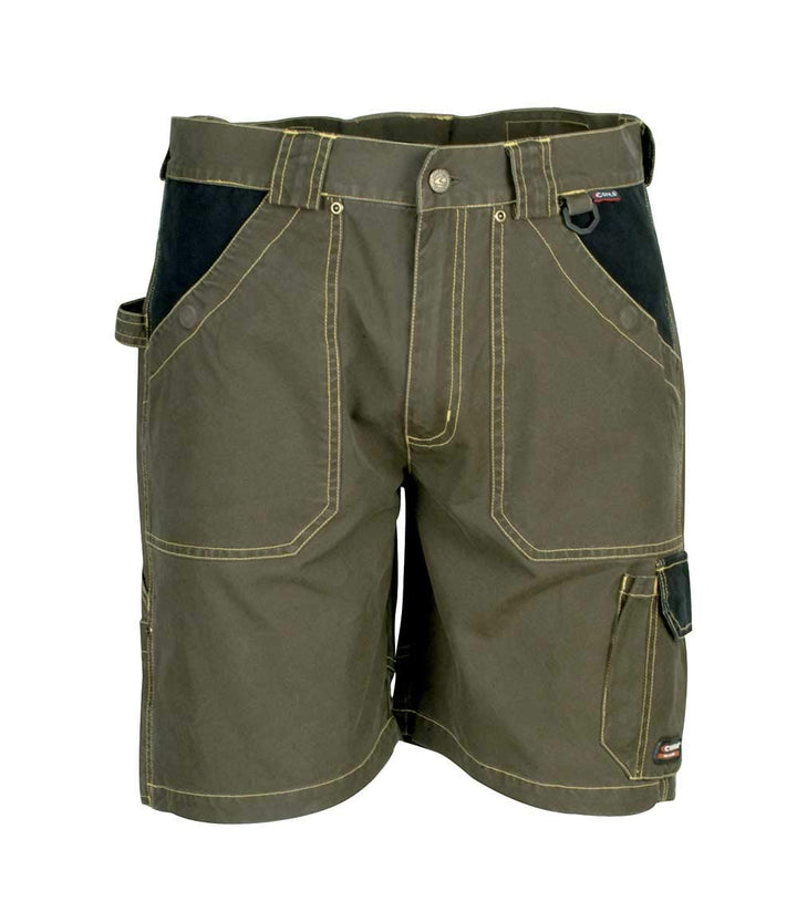 Cofra V057-0-03A.Z46 SARAGOSSA Shorts, 100% Baumwolle, 250Gr, Schlamm/Schwarzer SSW, Grösse 46 46 Mu