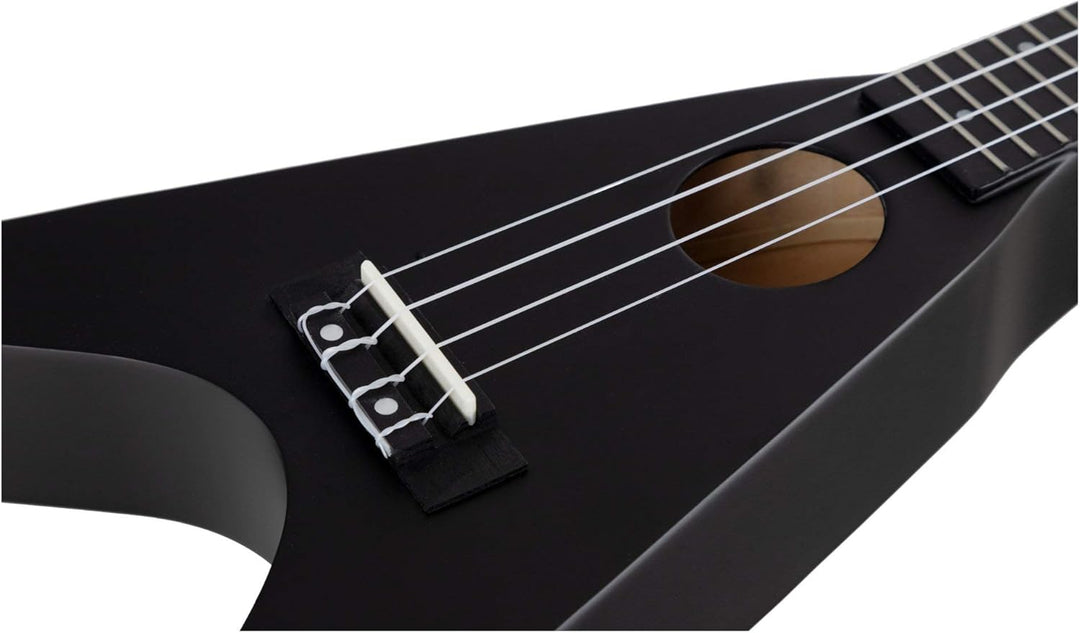 Rocktile FV-04 BK Ukulele - Sopran-Ukulele im Heavy-Design - Mensur: 343 mm - Gesamtlänge: 60,5 cm -