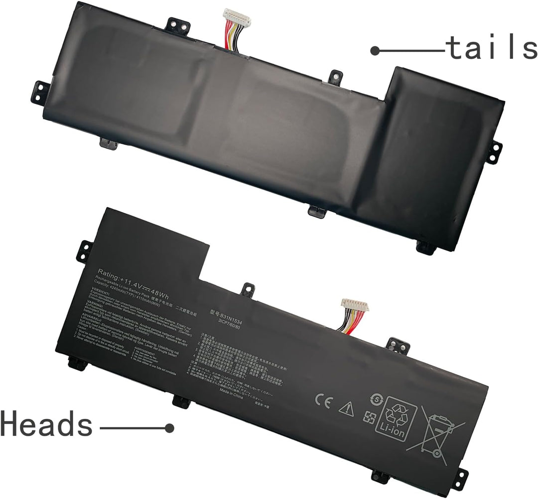 HUBEI B31N1534 0B200-02030000 Laptop Batterie Ersatz für Asus Zenbook UX510 UX510UW UX510UW-1A UX510