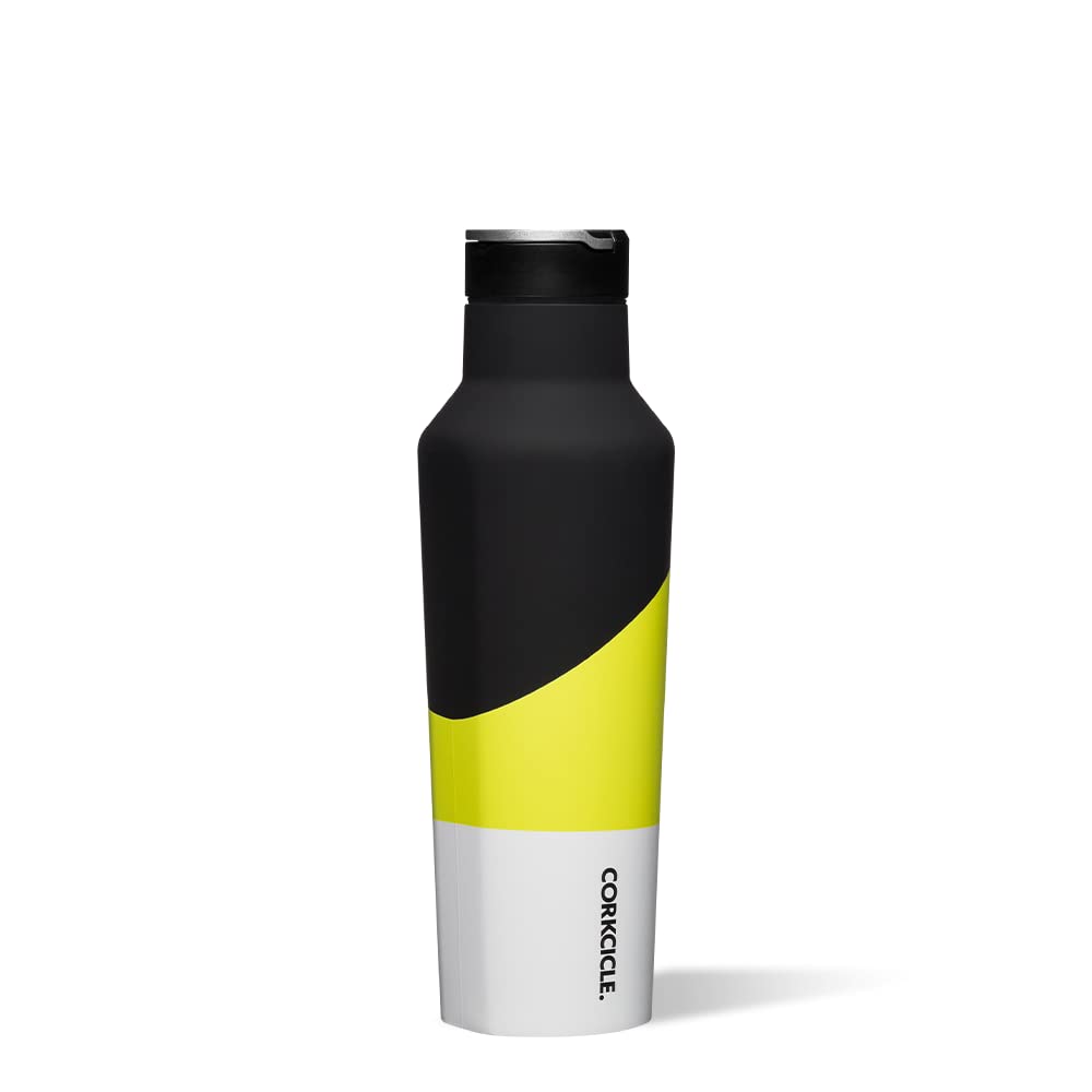 Corkcicle Isolierte Reisewasserflasche, dreifach isolierte Edelstahl-Wasserflasche mit einfachem Gri