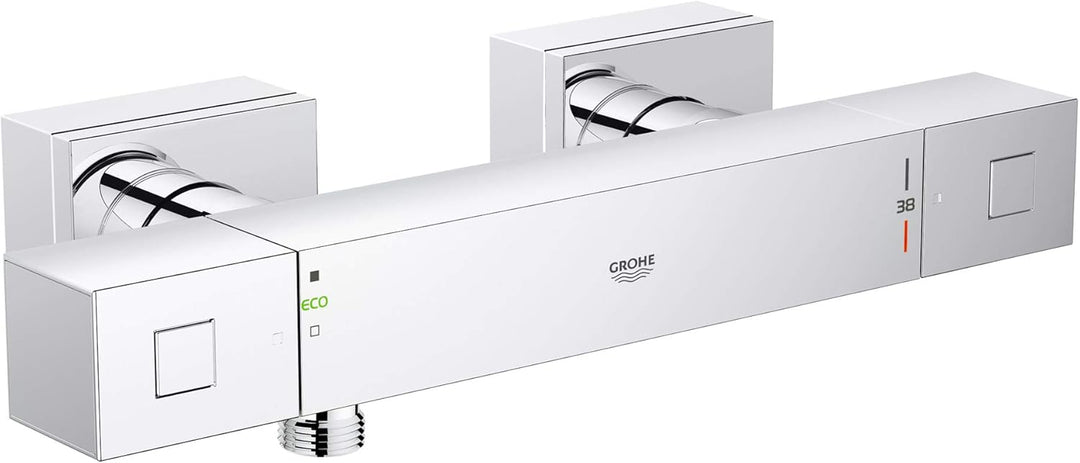GROHE Grohtherm Cube - Thermostat Brausebatterie (wassersparend, Eigensicher gegen Rückfliessen, Wan