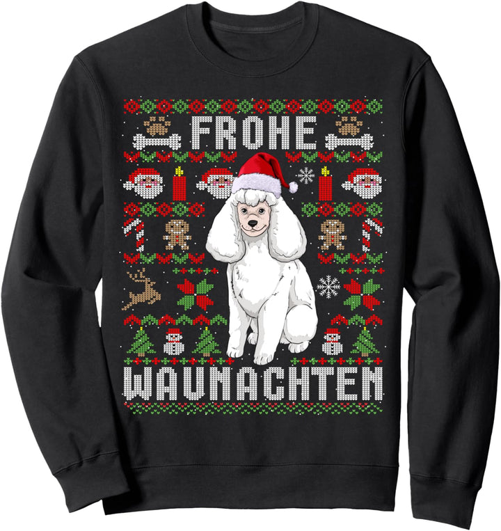 Ugly Christmas Pudel Weihnachten Hunde Geschenk Sweatshirt