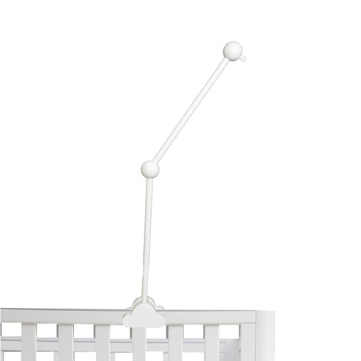 Baby Mobile Halterung, Abnehmbarer Verstellbar Weiss Holz Mobile Aufhänger Wickeltisch für Babybett,