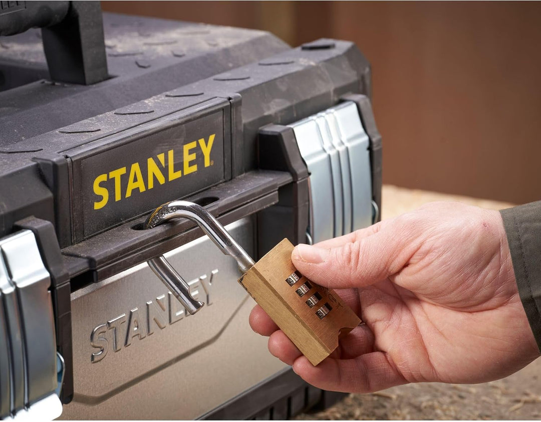 Stanley Werkzeugbox / Werkzeugkoffer (20", 49.7x29.3x22.2cm, aus Metall-Kunststoff, galvanisiert, mi