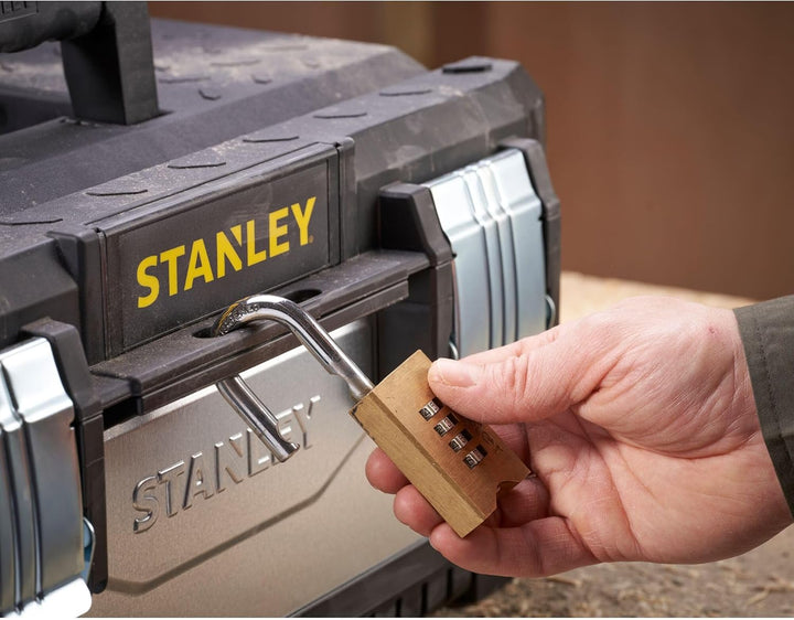 Stanley Werkzeugbox / Werkzeugkoffer (20", 49.7x29.3x22.2cm, aus Metall-Kunststoff, galvanisiert, mi