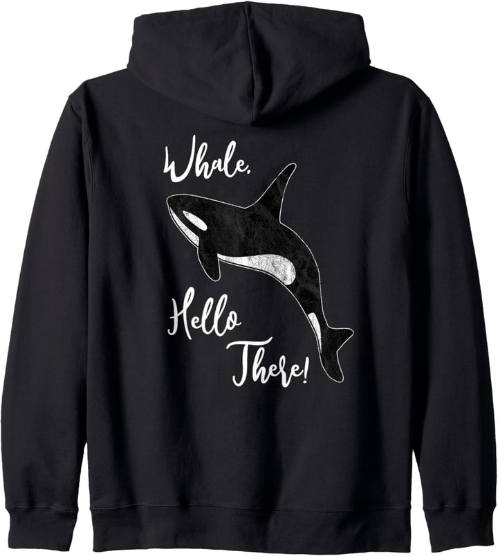 Whale, Hello There | Lustiges Orca Wal Wortspiel Kapuzenjacke