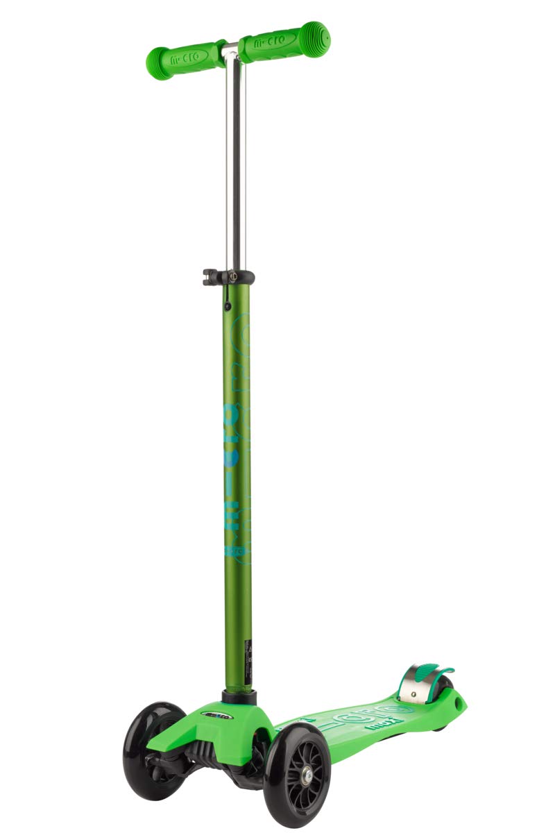 Micro | Maxi Deluxe LED Tretroller mit 3 Rädern für Kinder | Räder mit LED-Leuchten | Kippsystem | H