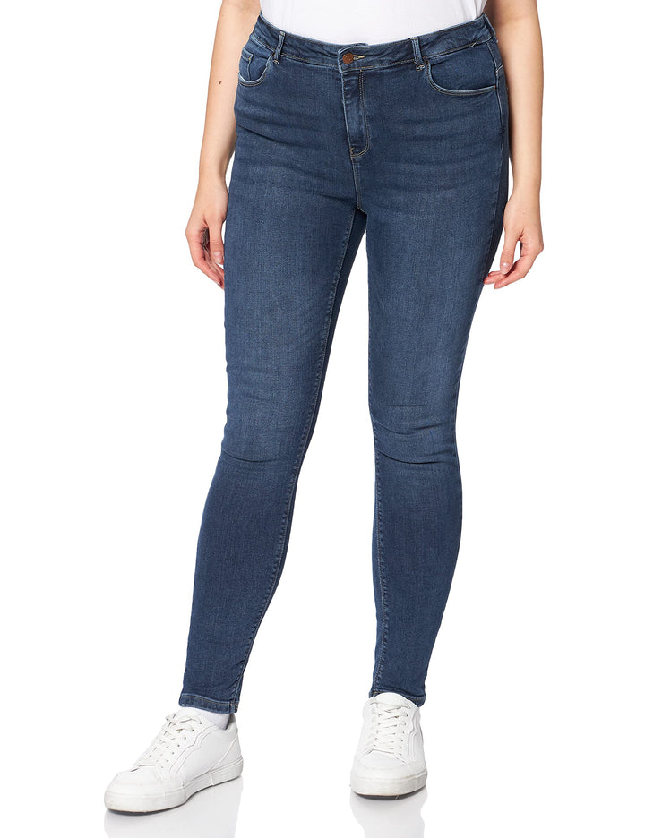 ONLY Carmakoma Damen Jeans 42 Dark Blue Denim, 42 Dark Blue Denim