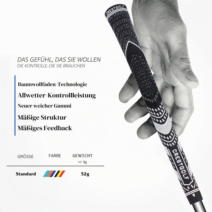 CRESTGOLF Golfgriffe Aktualisierte Multi-Compound-Golfgriffe für Golfschläger, Golf Grips Set mit 13