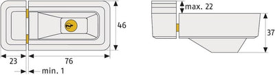 ABUS Fenster-Zusatzsicherung 3010 AL0145 - Sicherheitsschloss für Fenster und Türen, gleichschliesse